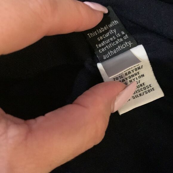 Diane von Furstenberg Navy Lace Sheath Dress | Size 12 | 3/4 Sleeve Cocktail - Picture 7 of 10